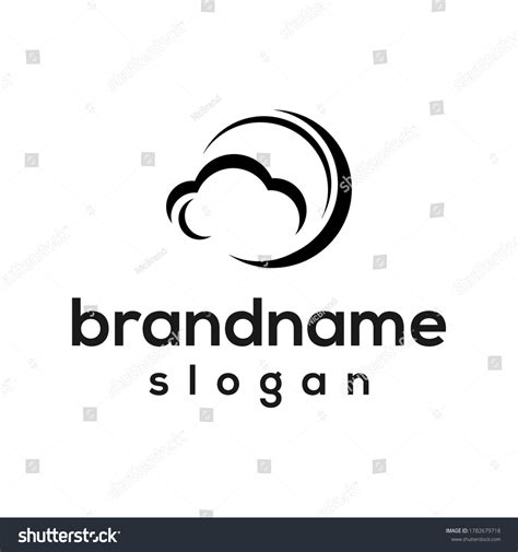 Cloud Sun Logo Design Vector Stock Vector (Royalty Free) 1782679718