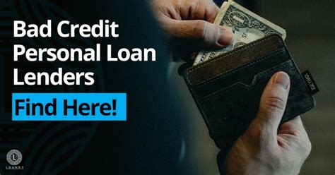 Bad Credit Personal Loan Lenders: Find Here! - Loanry