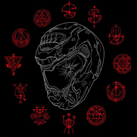 Doom Slayer Symbol Wallpaper