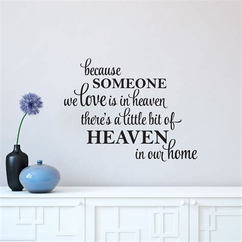 A Little Bit Of Heaven In Our Home Wall Quotes™ Decal | WallQuotes.com