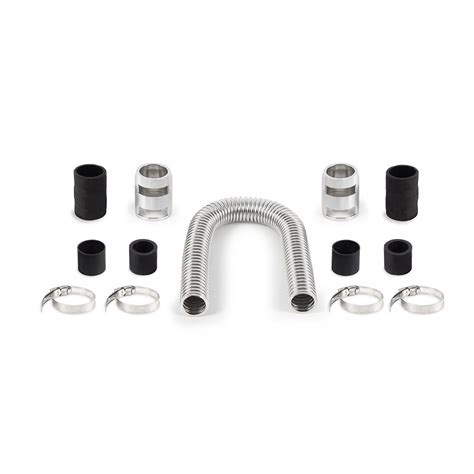 Universal Flexible Stainless Steel Radiator Hose Kit, 24", Chrome ...