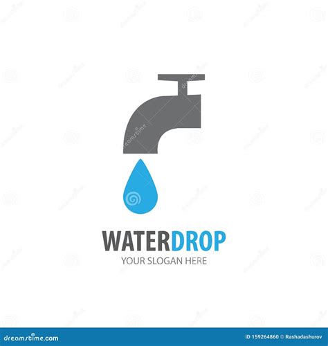 Water Tap Logo for Business Company Stock Vector - Illustration of flow ...