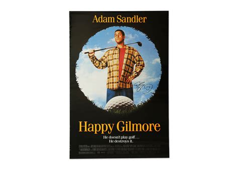 Happy Gilmore Movie Poster Signed by Adam Sandler | Giftagram