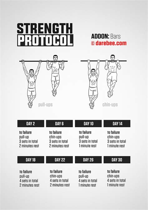 Strength Protocol: Pull-Up Bar Addon | Pull up workout, Bar workout ...