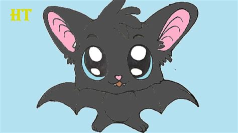 Cute Cartoon Bats To Draw With Detail / How To Draw A Bat Step By Step ...