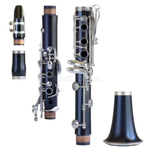 Clarinet parts stock image. Image of reed, holes, woodwind - 69580577