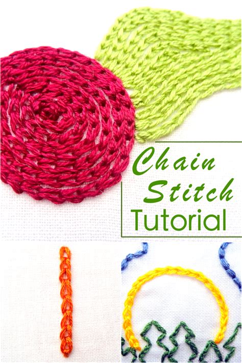 Chain Stitch Tutorial - Wandering Threads Embroidery