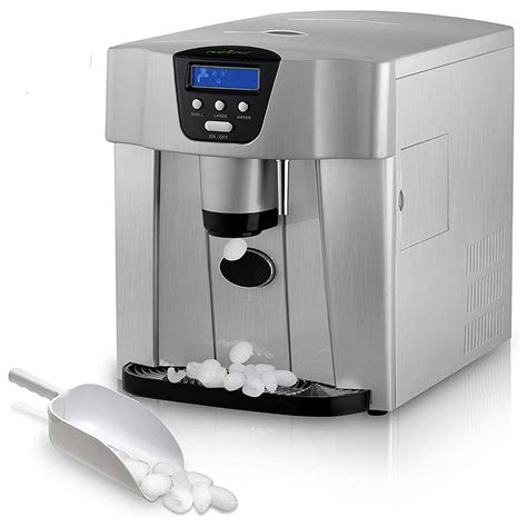 NutriChef Portable Kitchen Countertop Ice Cube Maker & Water Dispenser ...