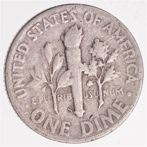 S' Mint Mark - TOUGH - 1952-S Roosevelt Dime 90% Silver - Tough to find ...