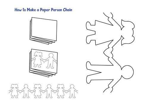 Paper Chain People Template