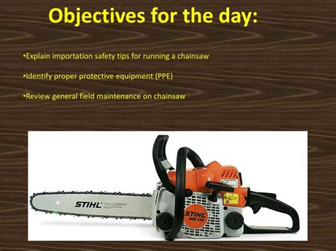 PPT - Stihl Chainsaw Safety Day Chad Barclay cab400@psu PowerPoint ...