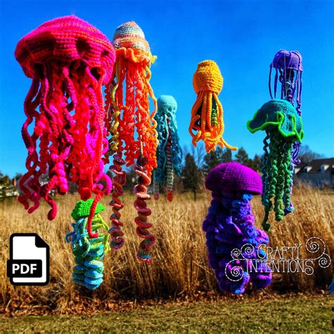 Jellyfish Crochet Amigurumi Pattern DIGITAL PDF by Crafty Intentions - Etsy