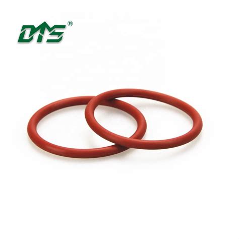 heat resistant soft silicone rubber o ring with red and transparent ...