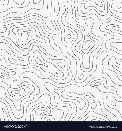 Topographic map seamless pattern Royalty Free Vector Image