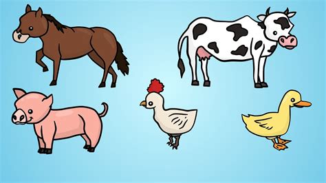 How To Draw Farm Animals For Kids Step By Step