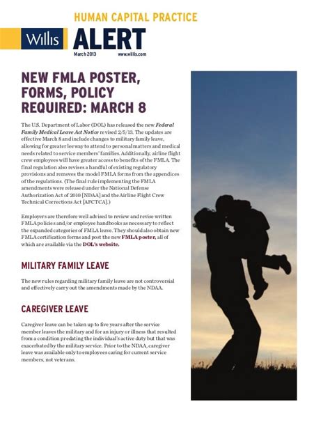 New FMLA poster, forms, policy required: March 8