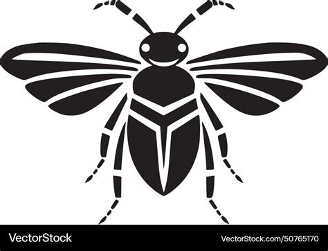 Beetle - black and white isolated icon Royalty Free Vector