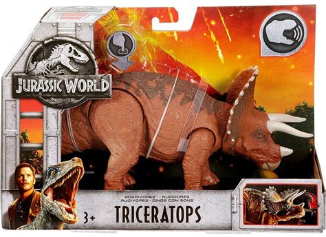 Jurassic World Fallen Kingdom Roarivores Triceratops Action Figure ...