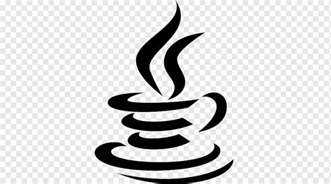 Java Computer Icons, java logo, leaf, black And White, monochrome ...