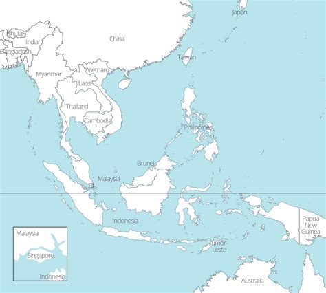 Map Of Southeast Asia Blank M1Zh4 - Large Map of Asia