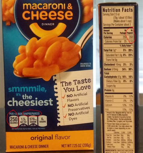 Kraft Mac And Cheese Nutrition Information | Besto Blog