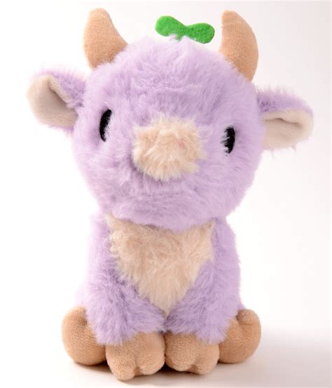 Lavender Sprout Cow Plushie