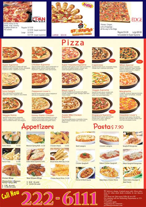 pizza hut menu with prices