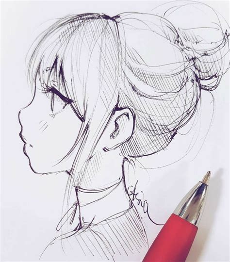 Anime Side Face Drawing | Images and Photos finder