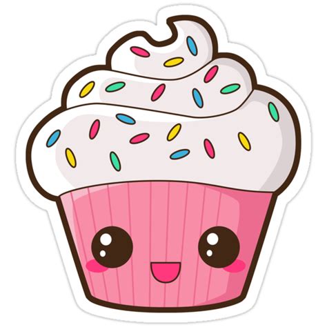 "Happy Cupcake" Stickers by pai-thagoras | Redbubble