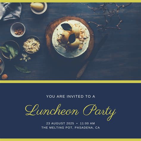 Free custom printable luncheon invitation templates | Canva