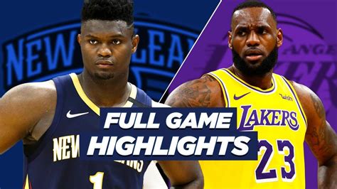 PELICANS at LAKERS | NBA HIGHLIGHTS TODAY | January 15, 2021 - YouTube