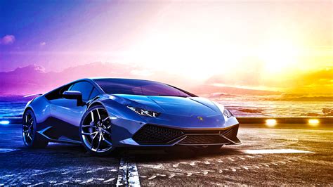 Blue sport car, Lamborghini, sports car, Lamborghini Huracan LP 610-4 ...