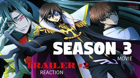 Code Geass Season 3 Trailer 2 Reaction! - YouTube