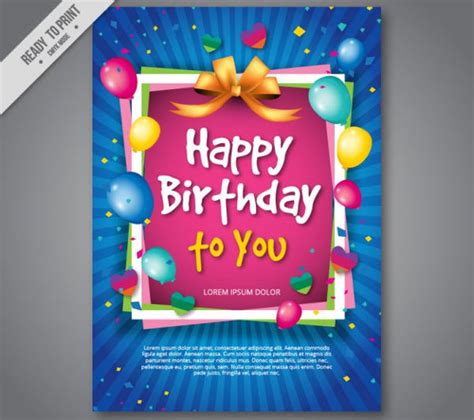 Birthday Card - 31+ Examples, Elements