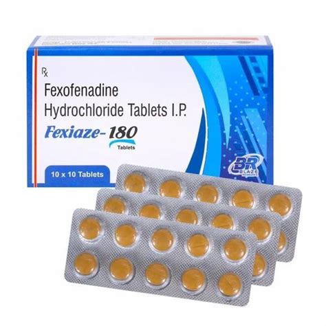 Fexofenadine 180mg Tablets, 10 *10 Tablet at Rs 165/stripe in New Delhi ...