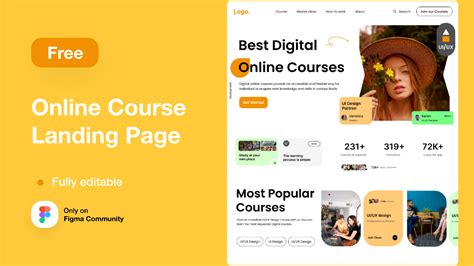 Online Course Landing Page Design | Figma