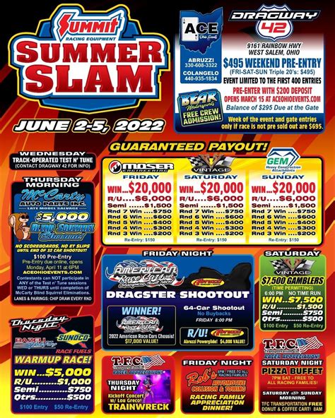 ACE OHIO EVENTS LLC - Dragway 42