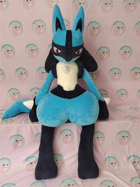 "This Lucario plush are 30\" tall or 54\" variant, made with minky ...