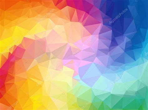 Colorful swirl rainbow polygon background. Colorful abstract vector ...