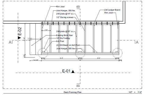 Deck Framing Plan with Sections and Elevations - CAD Files, DWG files ...