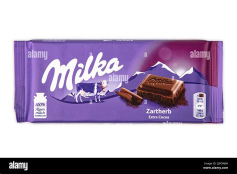 chocolate bar, milka, chocolate bars Stock Photo - Alamy