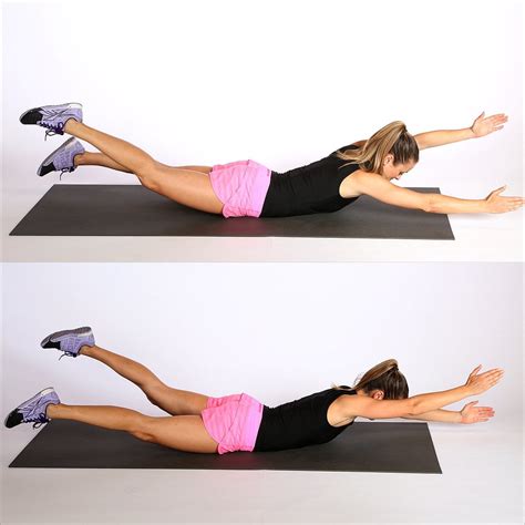 Pilates Swimming Series Reps: 20, alternating sides Lie on your | Butt ...