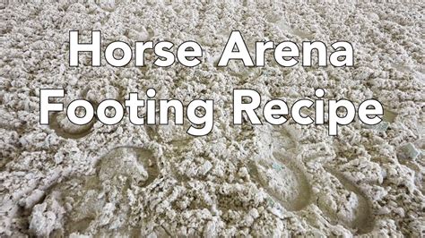 What is Horse Arena Footing? The sand and footing recipe explained ...