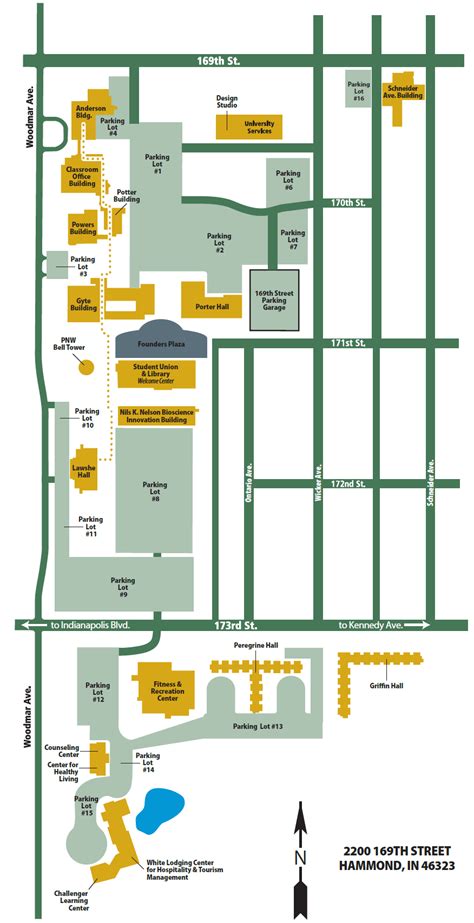 Purdue Northwest Hammond Campus Map - Davida Francoise