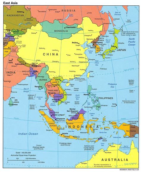 Map of East Asia