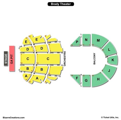 Brady Theater Floor Plan - floorplans.click