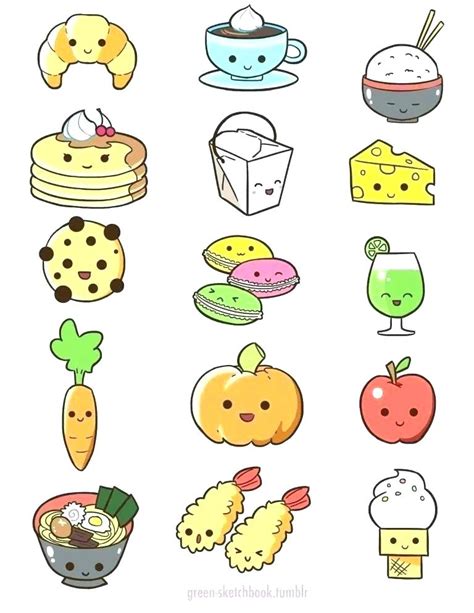 how to draw a kawaii draw how to draw cute food cupcake with face on it ...