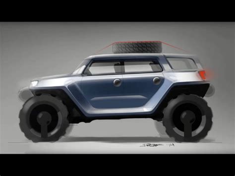 SUV design sketching demo - Car Body Design