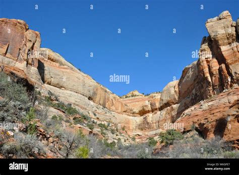 calf creek falls utah Stock Photo - Alamy