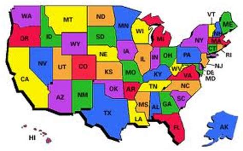 Abbreviations of 52 States in America | HubPages